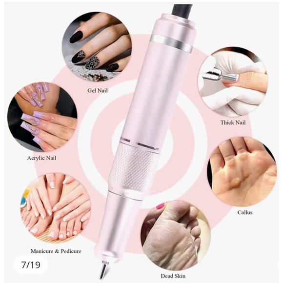 Nail Portable Drill UV-501 Light Pink - Picture 5 of 11